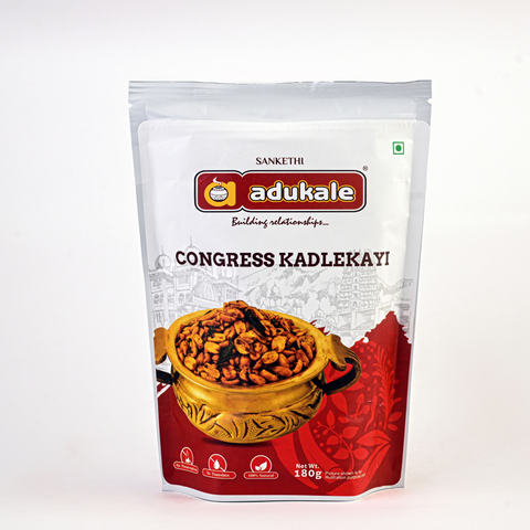 Congress Kadlekayi (Peanuts) | The Best Bangalore Snack | Adukale 180g Pack