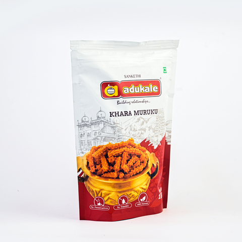 Khara Muruku | Crunchy Indian Snack | Adukale - 180g Pack