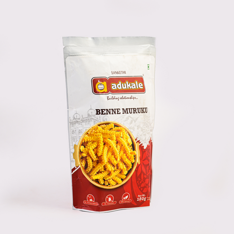 Benne Murukku | Snacks | Adukale 200g Pack
