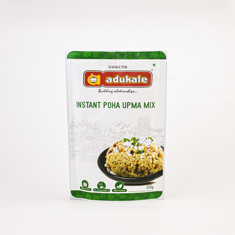 Instant Poha Upma Mix | Delicious Instant Breakfast | Adukale - 250g Pack