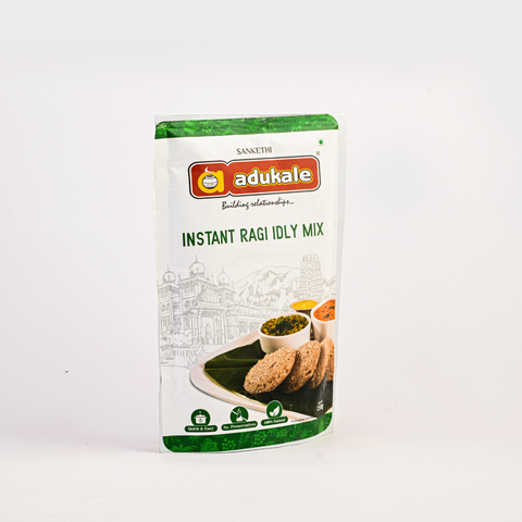 Instant Ragi Idli Mix | Healthy Idli Mix Made with Millet | Adukale - 250g Pack