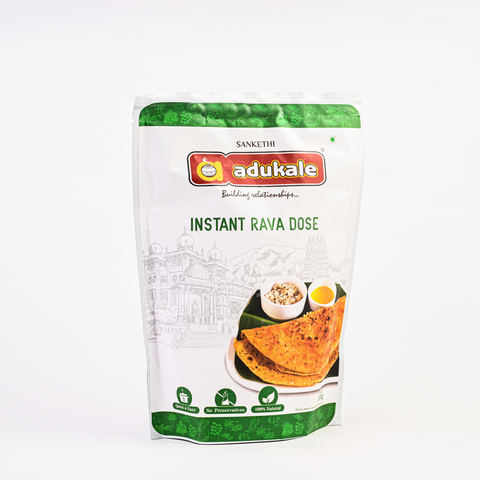 Instant Rava Dosa Mix | Instant Breakfast | Adukale - 500g Pack