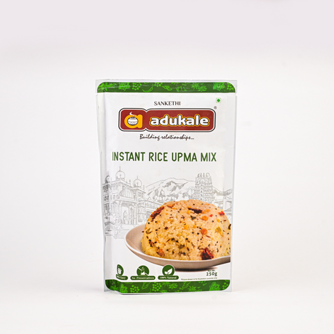 Instant Akki Tari Upma (Rice Upma) Mix | A South Indian Breakfast | Adukale - 250g Pack