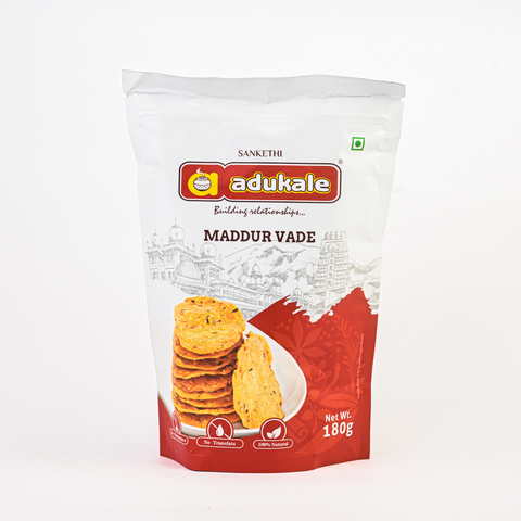 Maddur Vade | Indian Snack | Adukale - 180g Pack