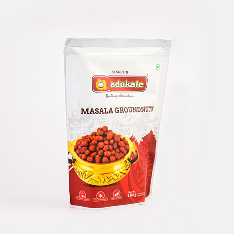 Masala Groundnuts | Best Tea Time Snack | Adukale - 180g Pack