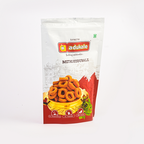 Methi Kodubale | Healthy Snack | Adukale - 180g Pack