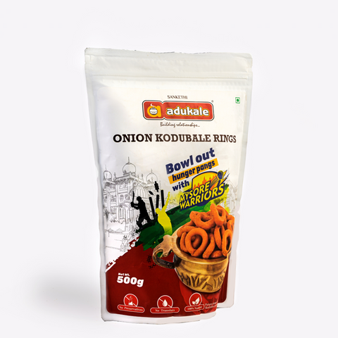 Onion Kodubale Party Pack | Everyone's Favorite Snack | Adukale - 500g Pack