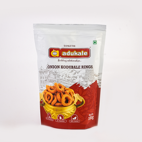 Onion Kodubale | Everyone's Favorite Snack | Adukale - 180g Pack