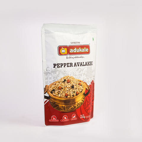 Pepper Avalakki | Everyone's Favorite Snack | Adukale - 180g Pack