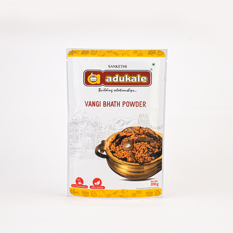 Vangi (Brinjal/Eggplant) Bhath Powder | Easy to Make | Adukale - 200g Pack